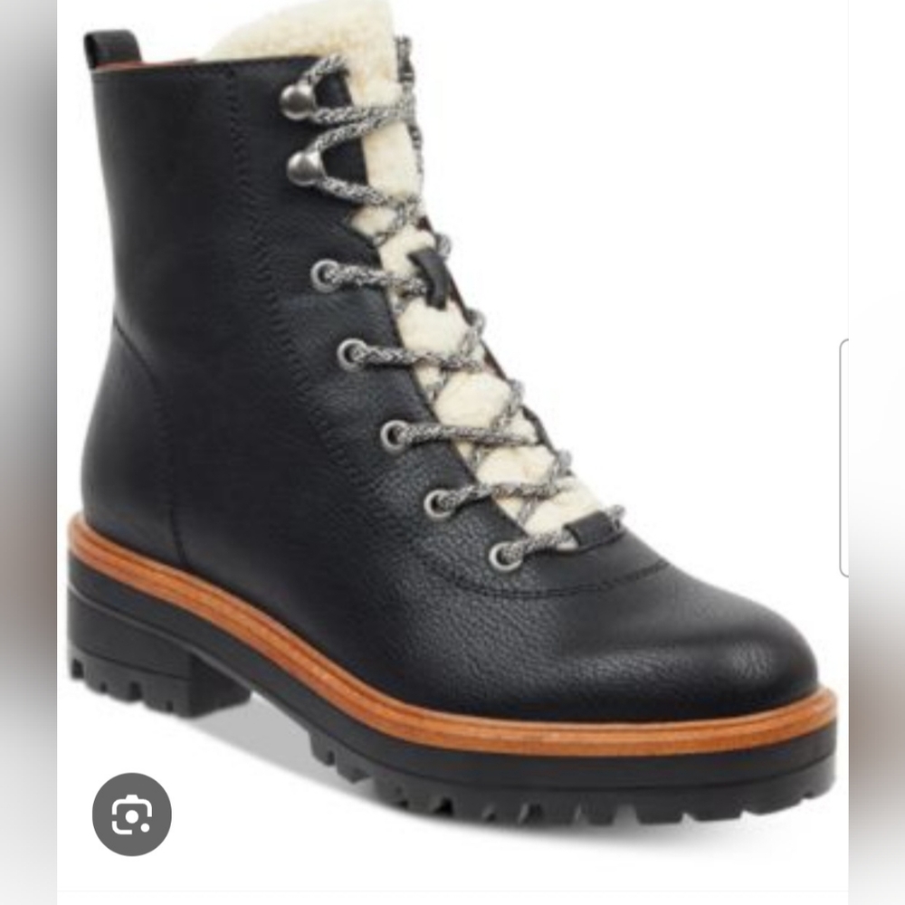 Indigo RD Black Izma Faux Fur Hiking Booties- Size 8M